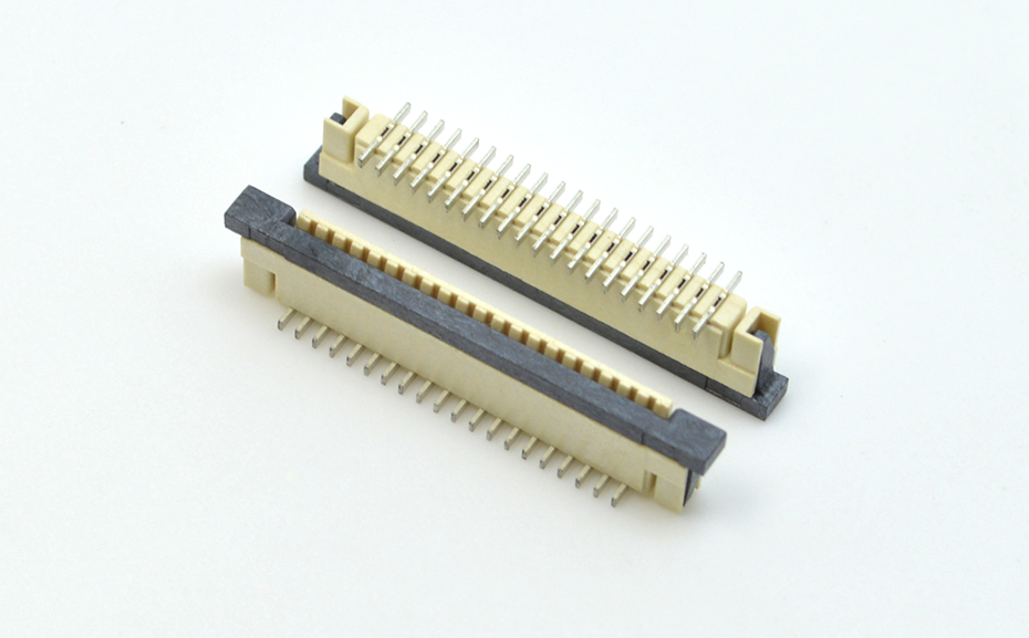 接插件FFC/青青草成人在线 1.0MM 8P 一字脚 立贴带锁 扁平电缆连接器,青青草手机视频