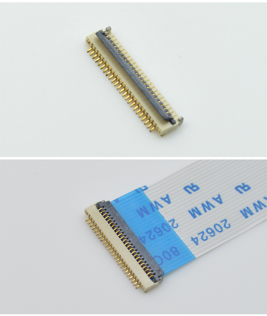 FPC/FFC超薄扁平排线连接器0.5Pitch 插座 6P针翻盖 H=1.0厚,青青草手机视频